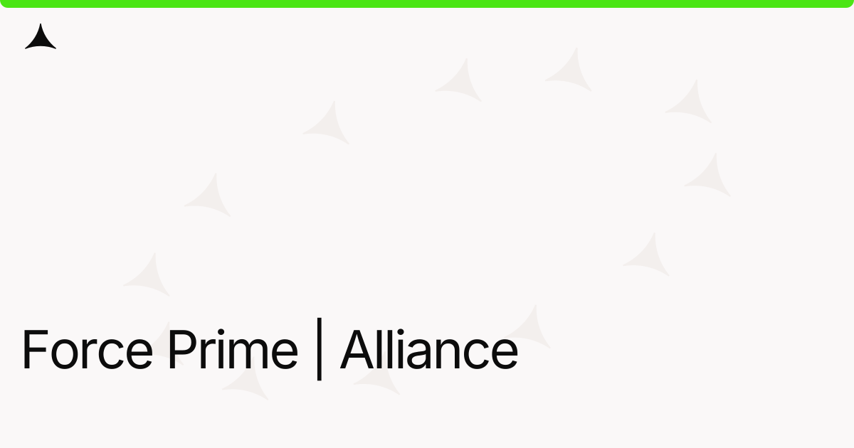 Force Prime | Alliance
