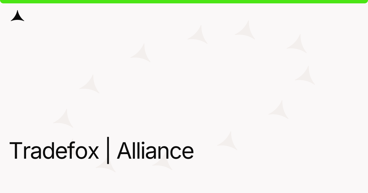 Tradefox | Alliance